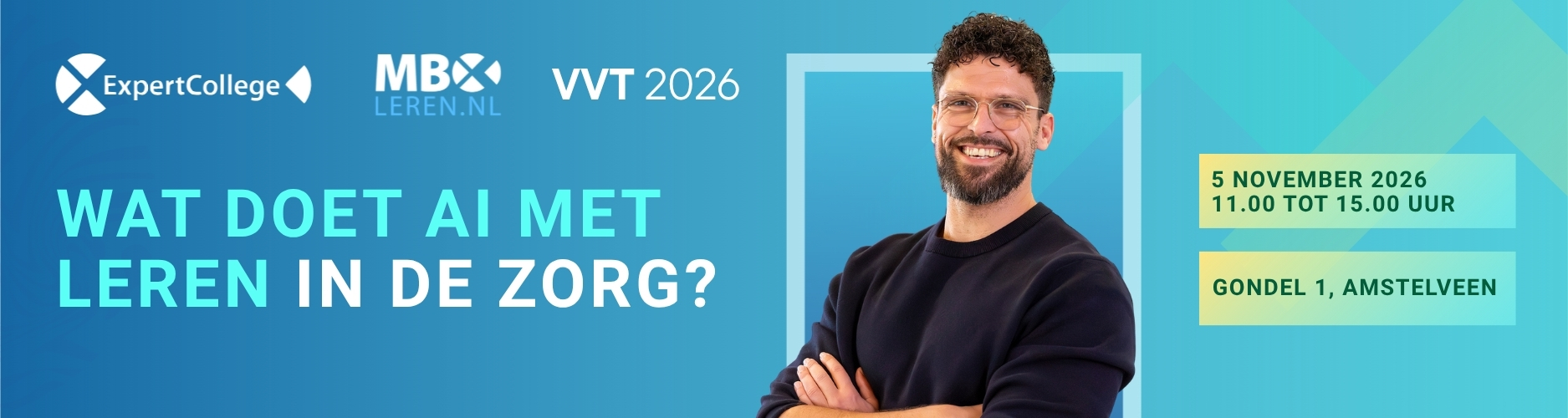 Promotiebeeld event: Wat doet AI met leren in de zorg?